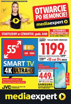 Pogląd gazetki "Otwarcie po remoncie - Ostrowiec Świętokrzyski, Aleja Jana Pawła II 73" ze sklepu Mediaexpert ważnej od 17.07.2025