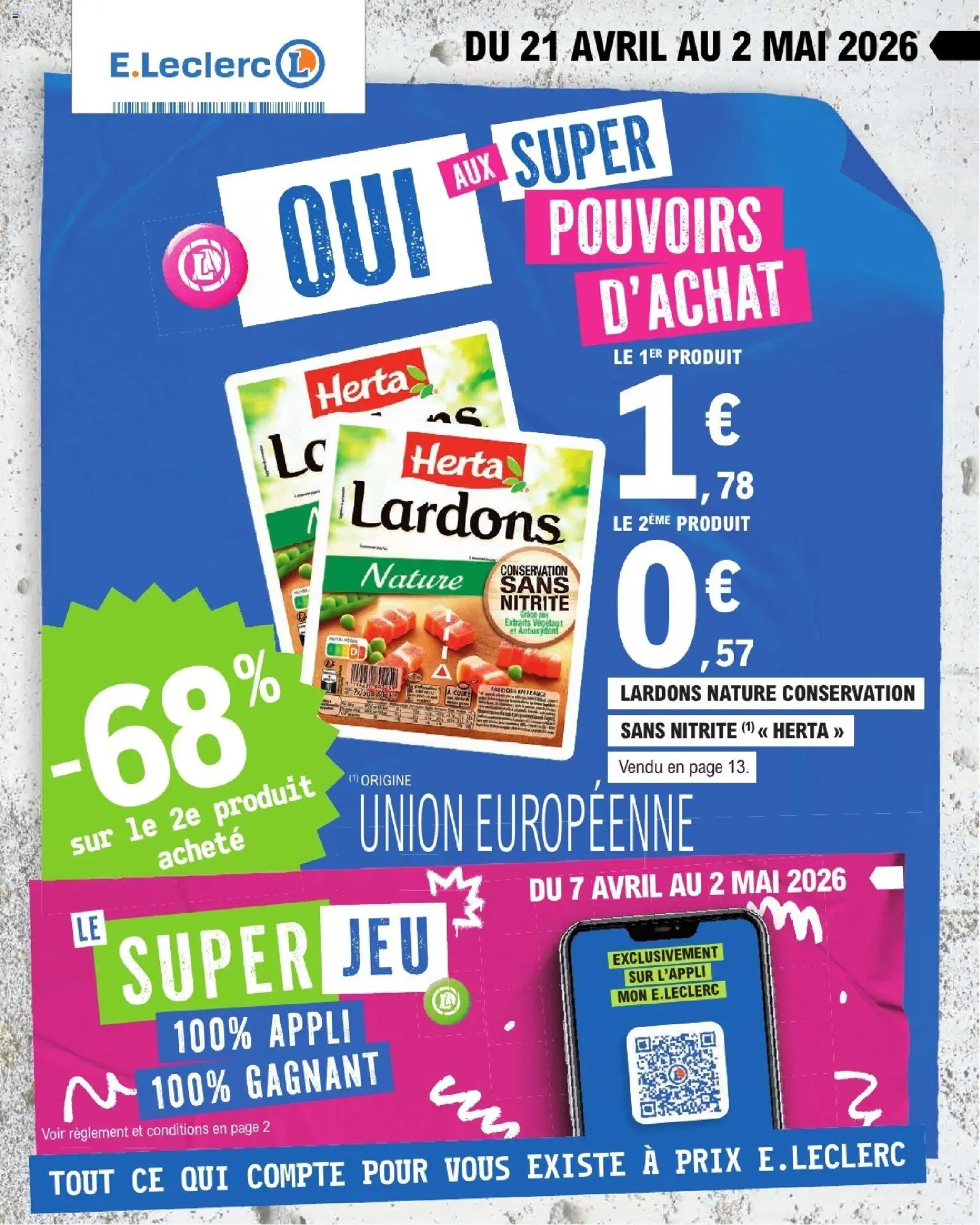 Prévisualisation de E.Leclerc catalogue de la semaine 17 du magasin E.Leclerc formulaire valide 21/04/2026