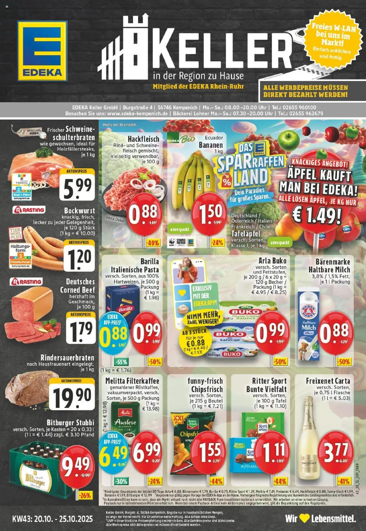 EDEKA Prospekt ab 19.10.2025 - Prospekt Kempenich Online
