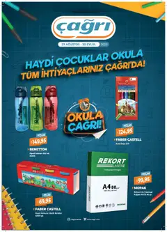 Çağrı Market Kırtasiye Katalog 27.08.2025 - Broşürünün önizlemesi