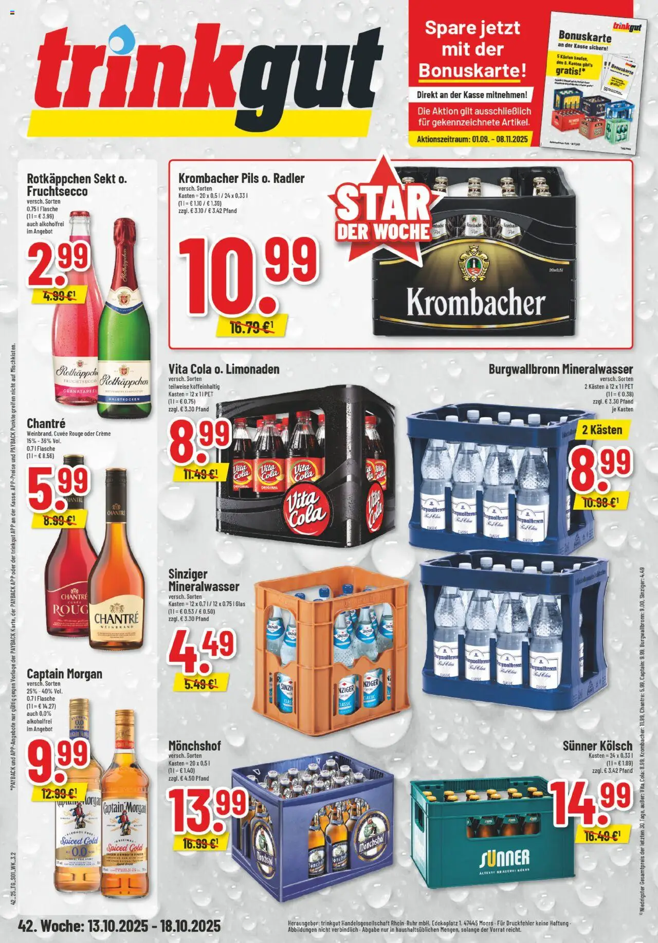 Trinkgut Prospekt ab 13.10.2025 > Angebote ab Montag