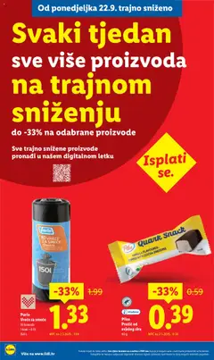 Pregled letka Katalog trgovine Lidl vrijedi od 29.09.2025