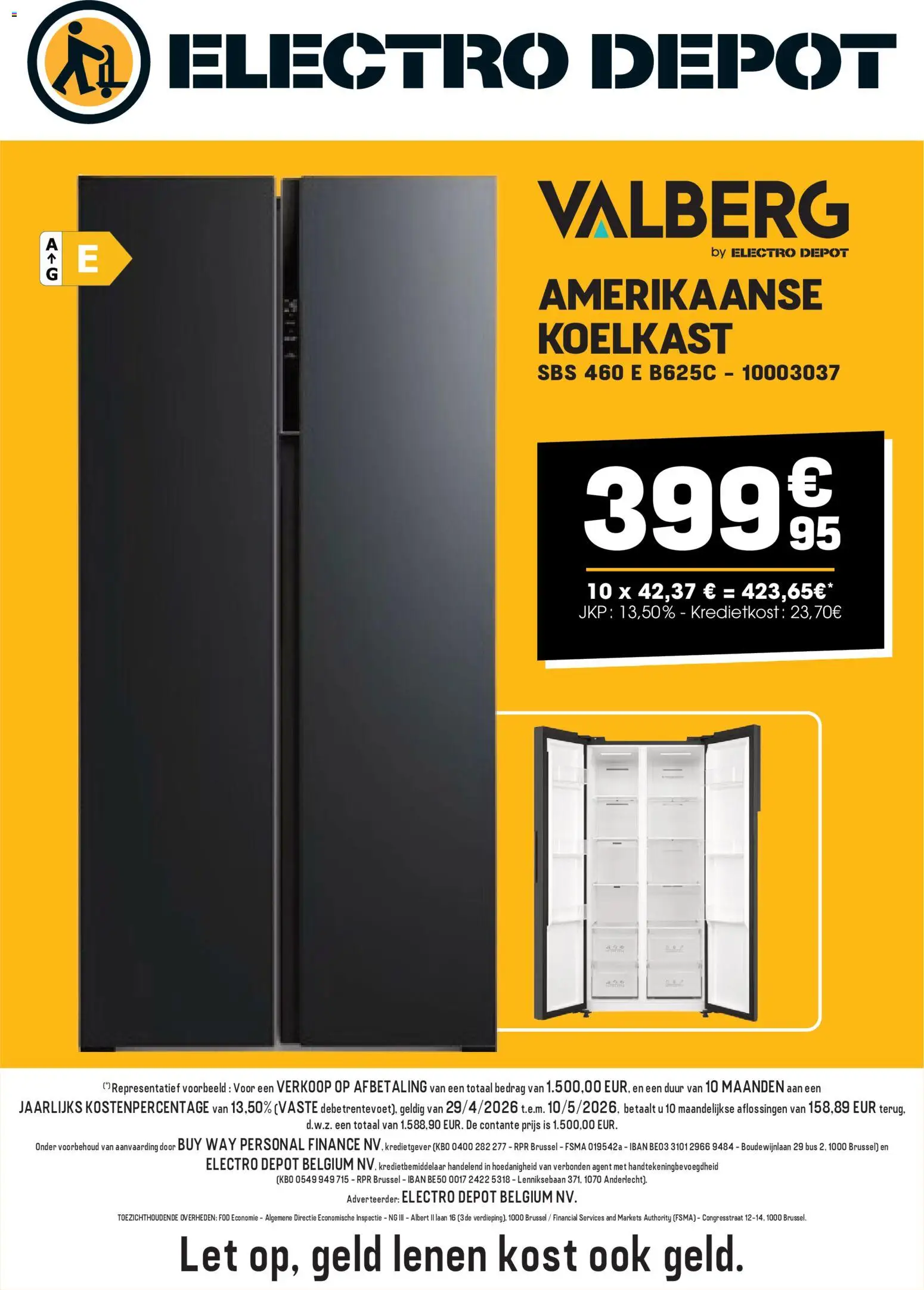 Prévisualisation de Electro Depot Folder du magasin Electro Depot formulaire valide 29/04/2026 - Koelkast