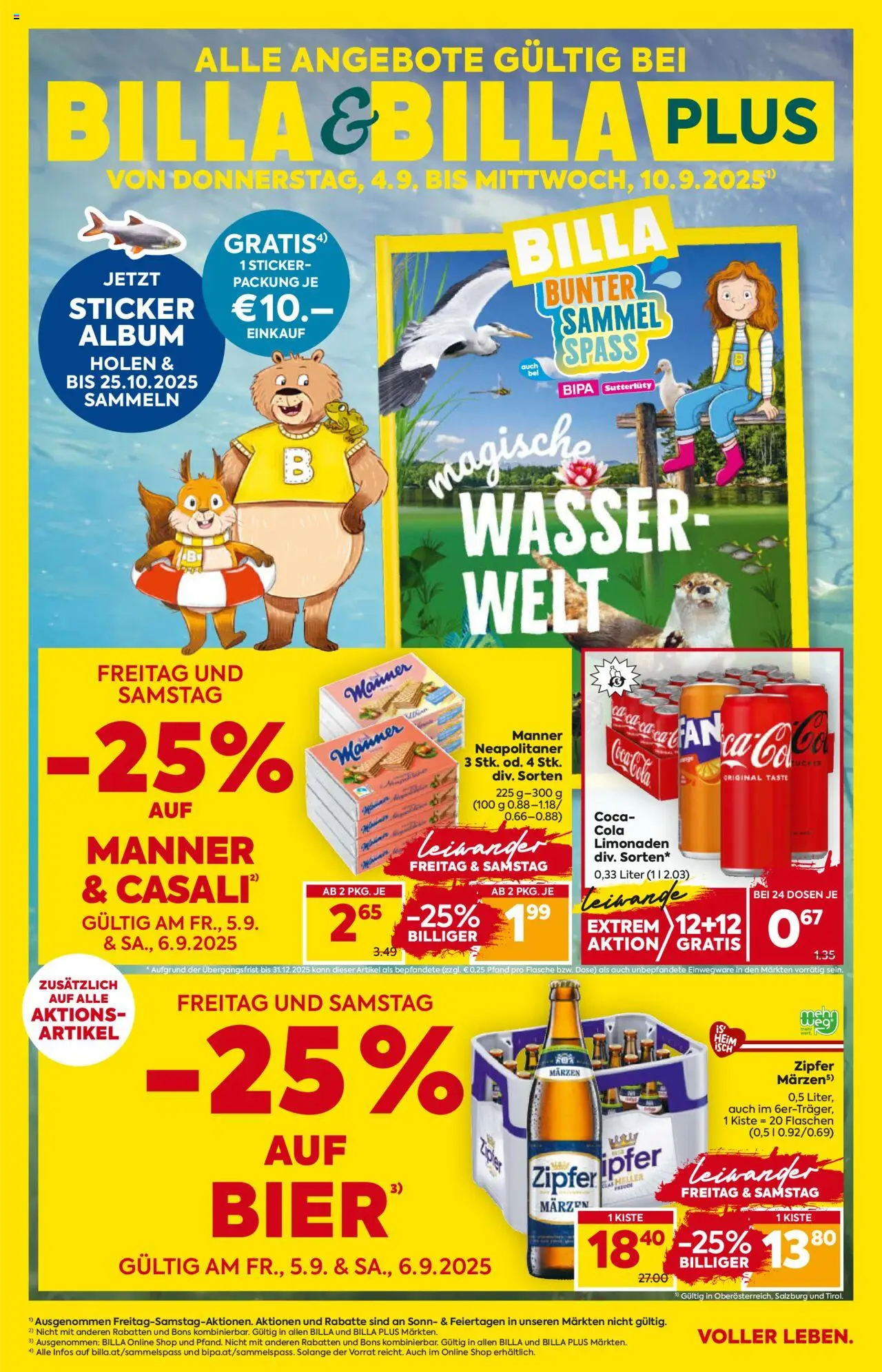  BILLA Flugblatt ab 04.09.2025 vorschau >> Oberösterreich - Seite 1
