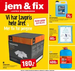Forhåndsvis Kundeavis fra butikk Jem & Fix gyldig fra 22/02/2026