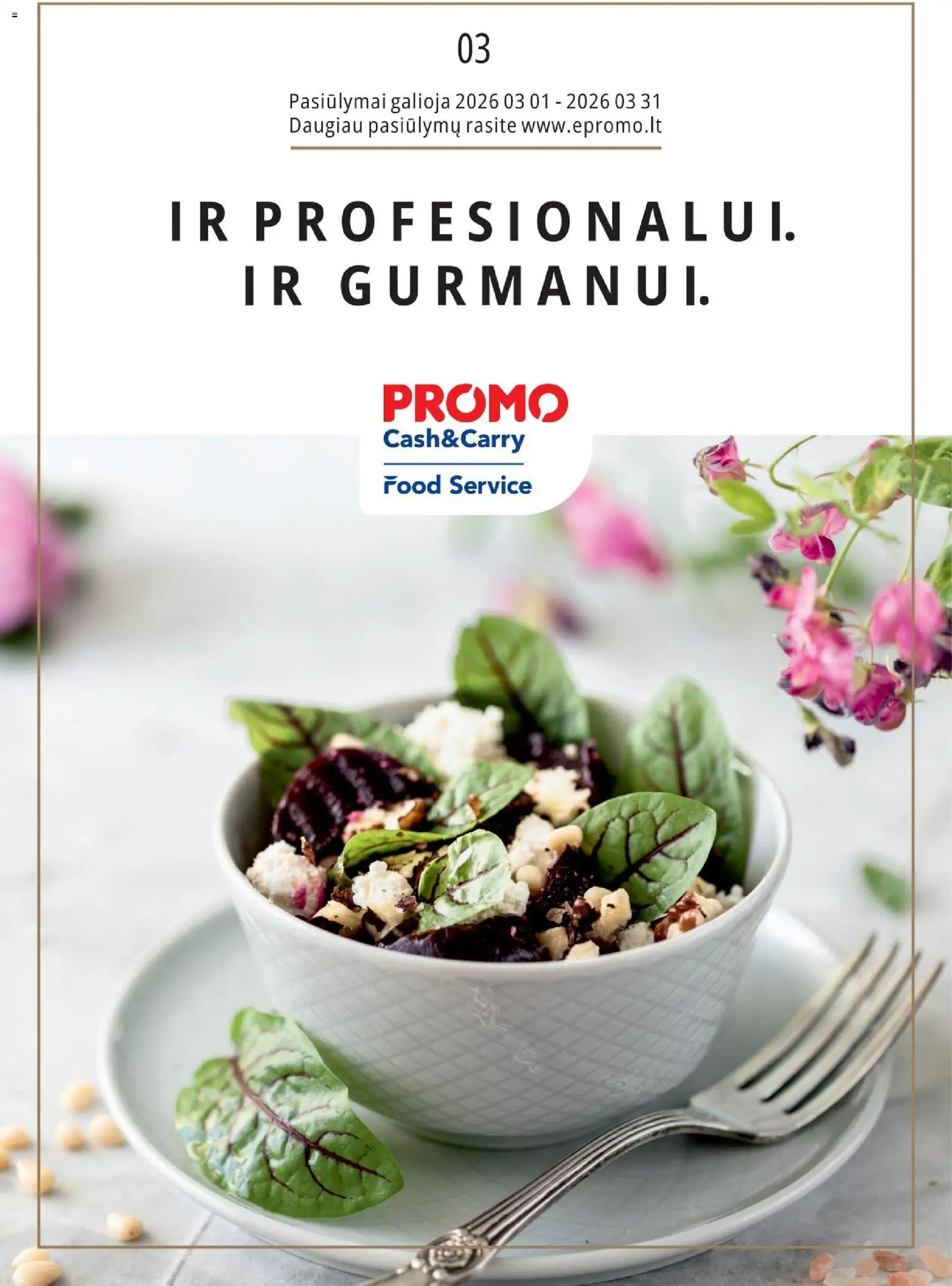 ePromo parduotuvės leidinio ePromo leidinys - Food service galiojančio nuo 2026.03.01 peržiūra
