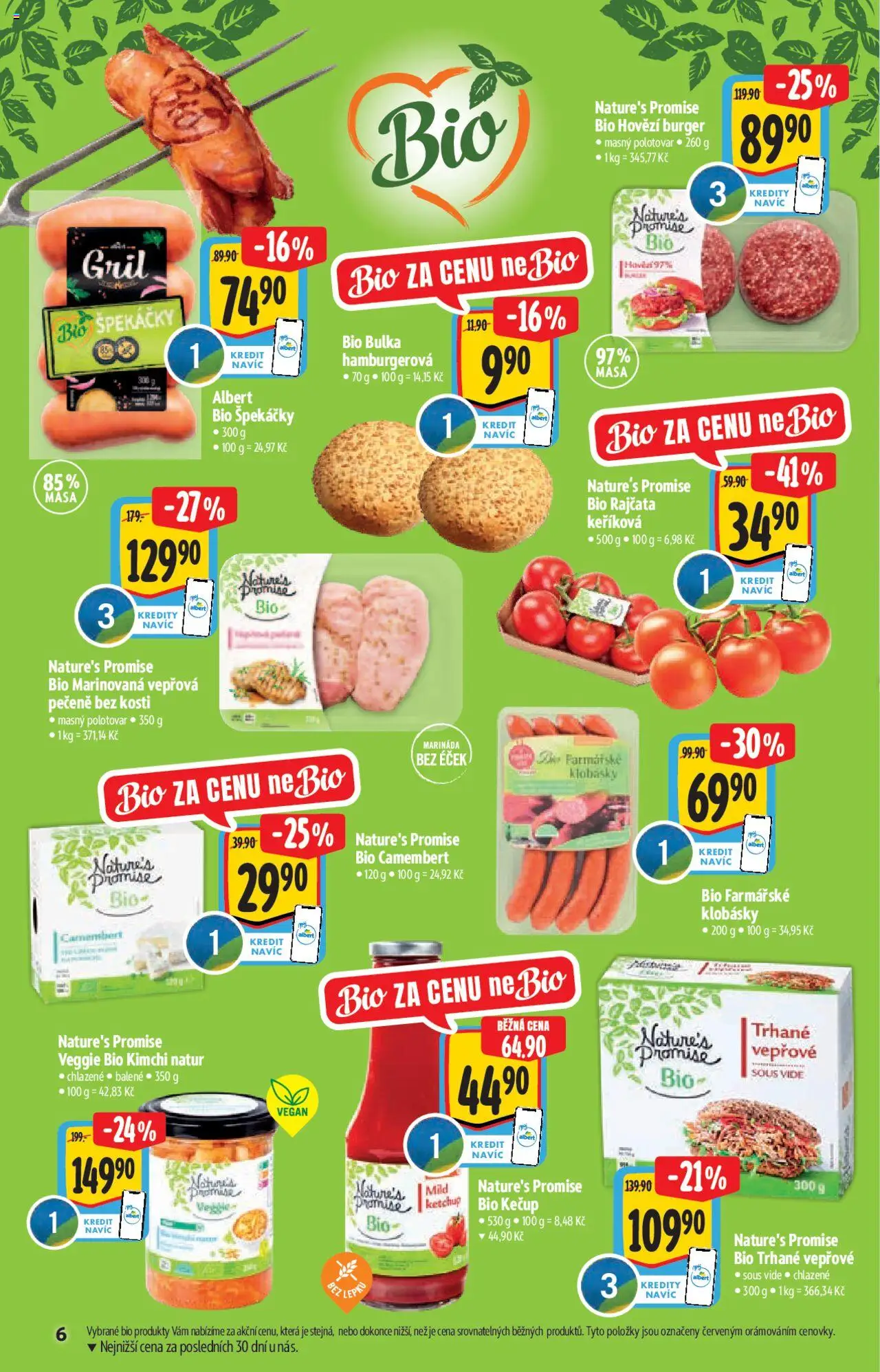  ALBERT leták od 04.06.2025 - Akční leták "Katalog - Hypermarket" - strana 6 - Vegan, Vepřová pečeně, Sous vide, Rajčata, Kečup, Trhané vepřové, Marináda, Bio kečup