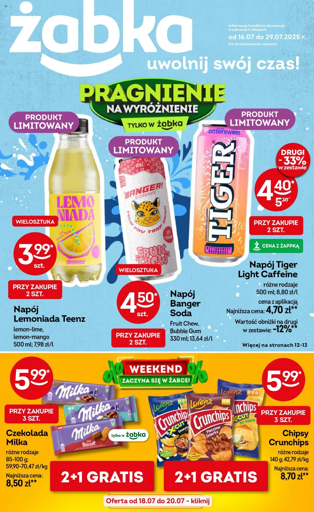 Żabka Gazetka od 16.07.2025 - Nowa Gazetka - Numer strony 1