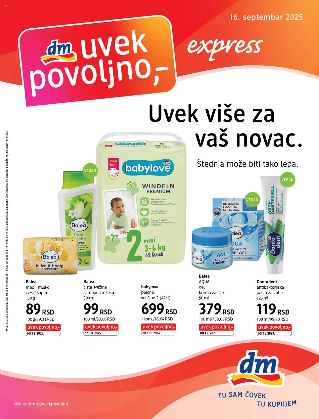 DM Drogerie katalog važi od 16.09.2025 - stranica 1