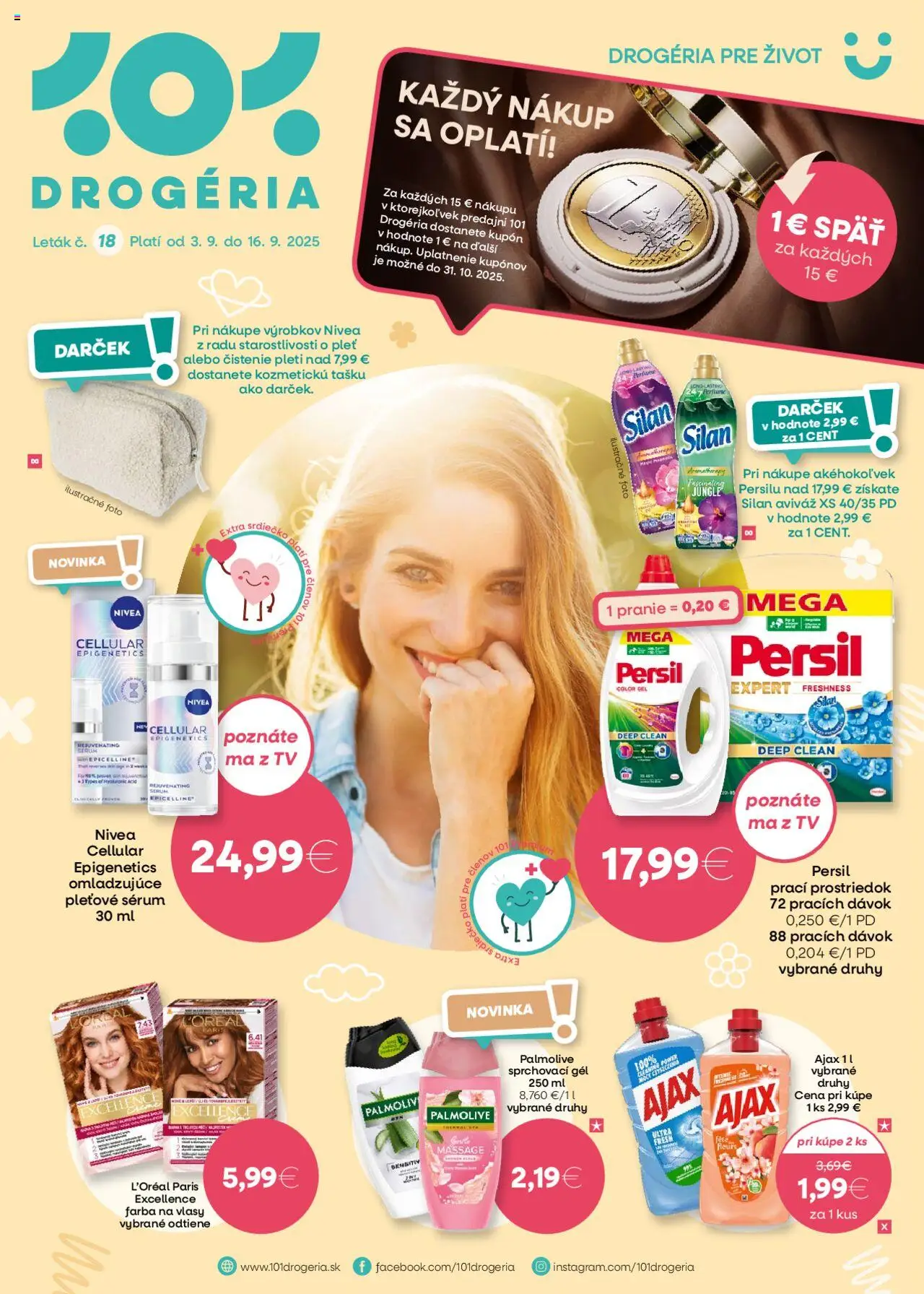 101 drogerie Leták (03.09. - 16.09.2025) - Akčná ponuka
