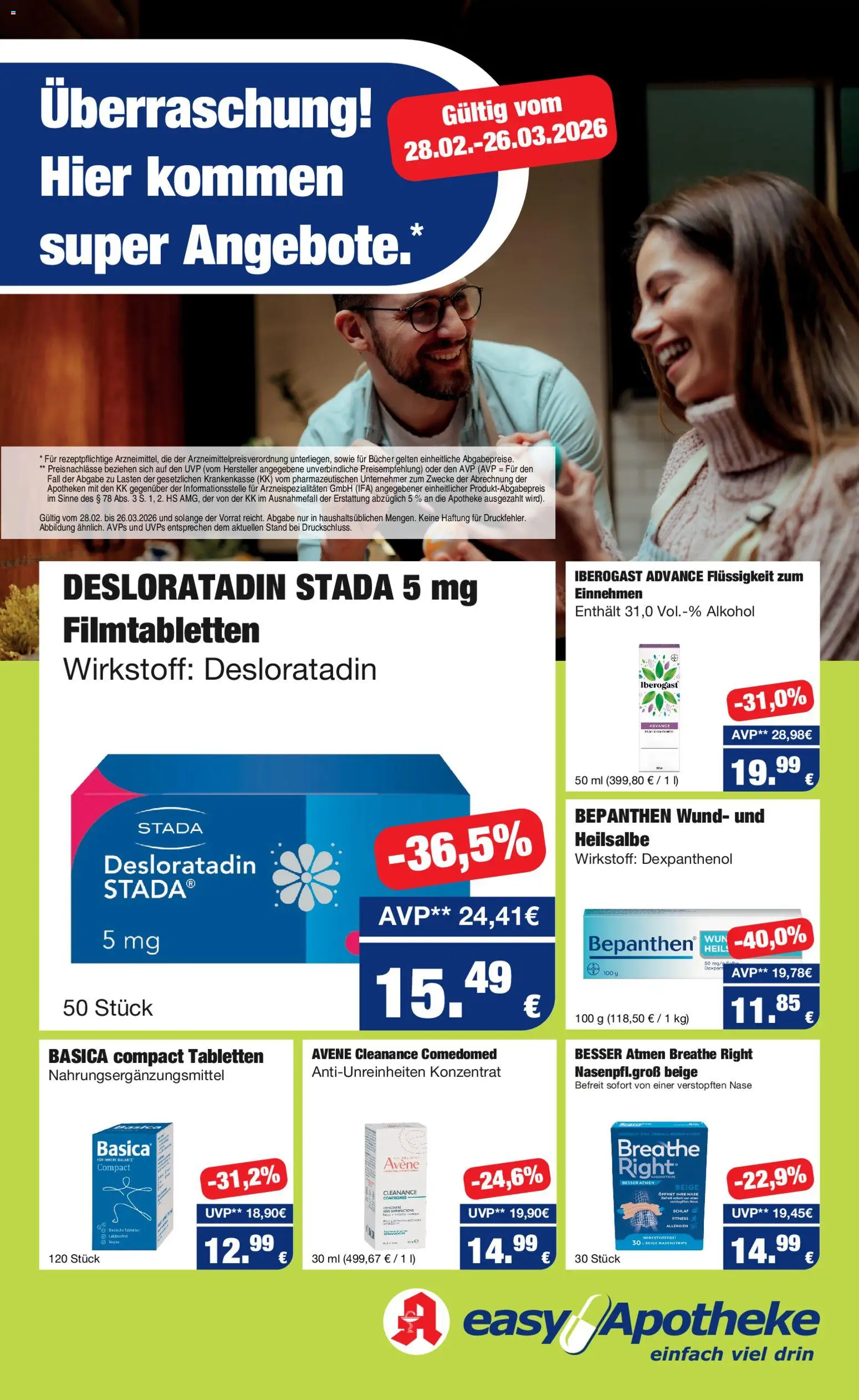 Vorschau von dem Prospekt des Geschäftes Easy Apotheke, gültig ab dem 28.02.2026