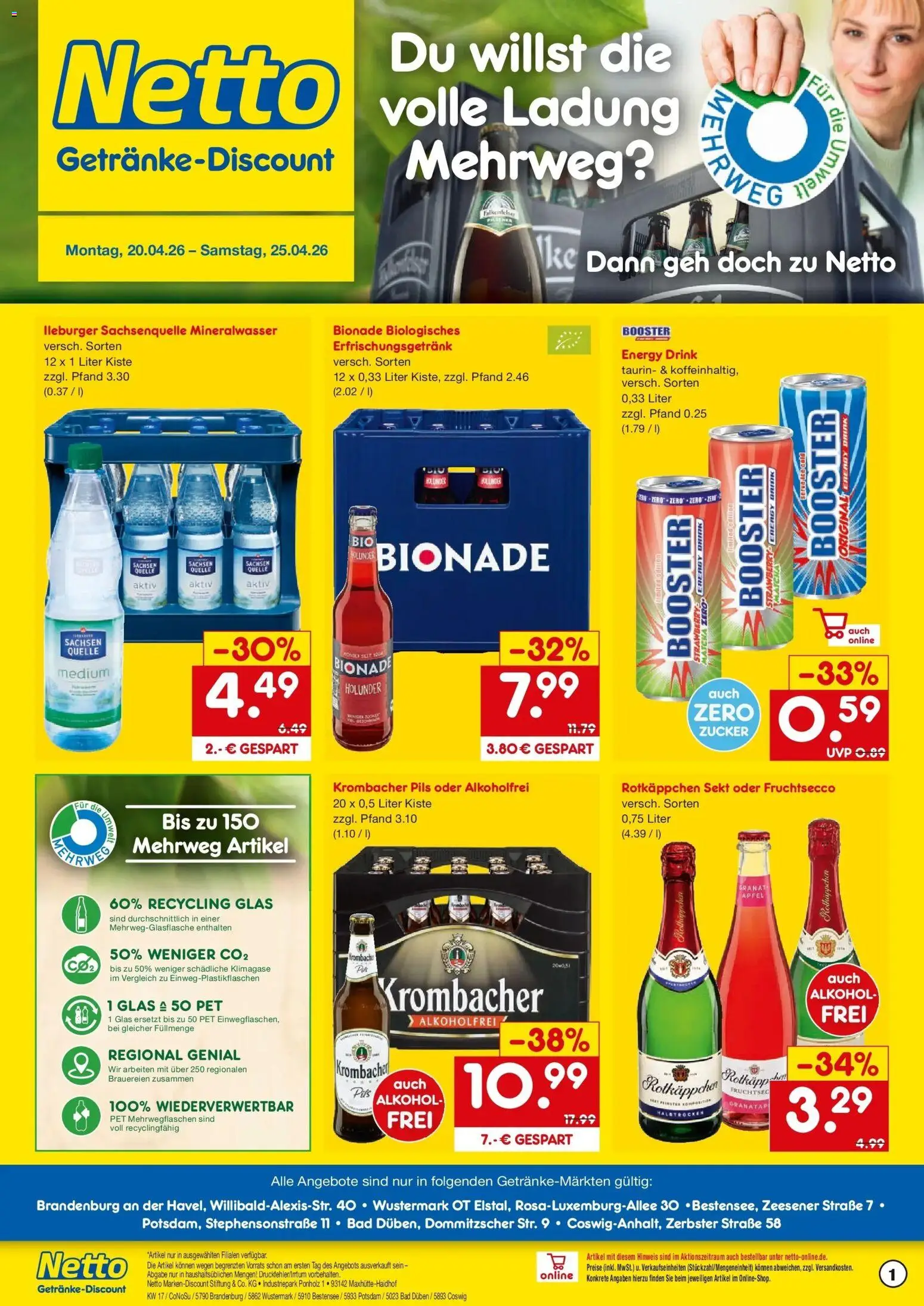 Vorschau von dem Prospekt des Geschäftes Netto Marken-Discount, gültig ab dem 20.04.2026