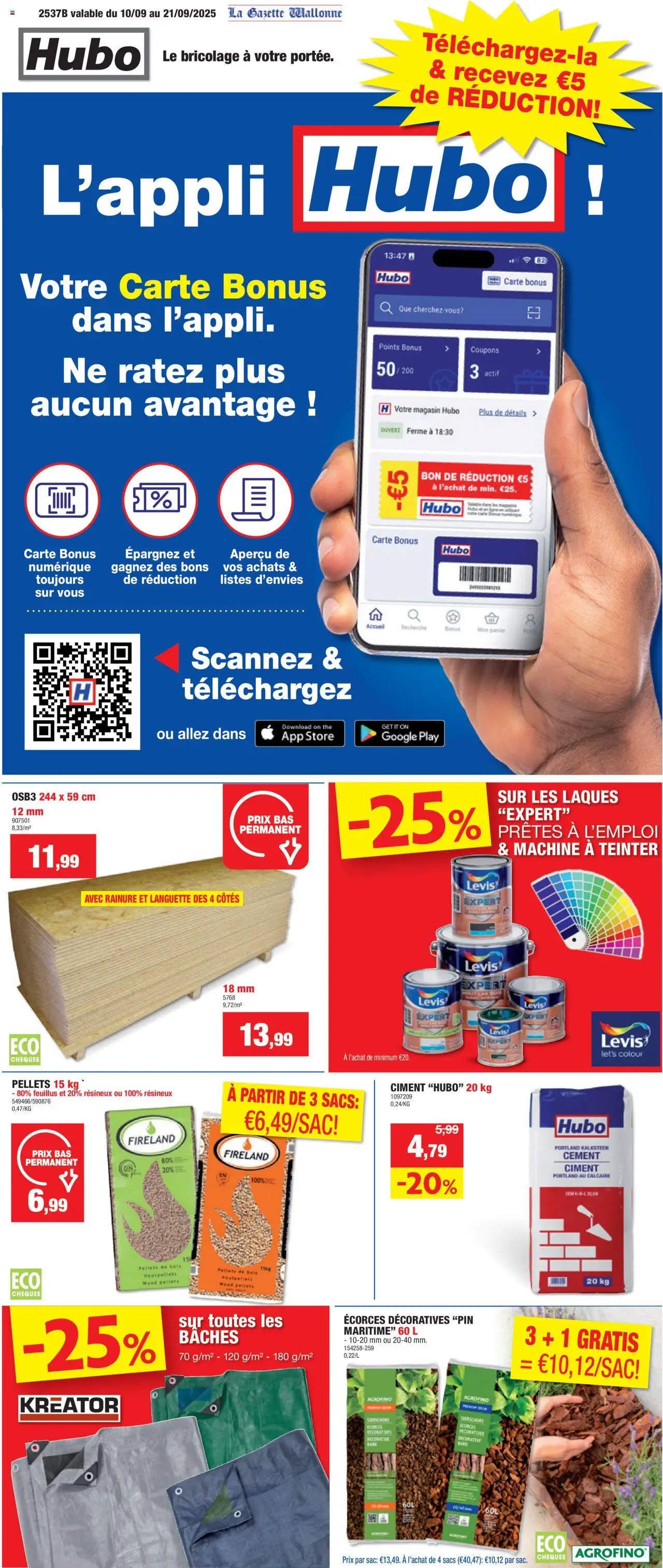 Hubo shop Publicité geldig vanaf 10/09/2025 - Paginanummer 1