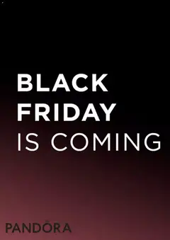 Preview of Pandora Black Friday notice valid from 18/11/2025
