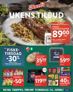 Forhåndsvis Jacobs kundeavis fra butikk Jacobs gyldig fra 13/04/2026