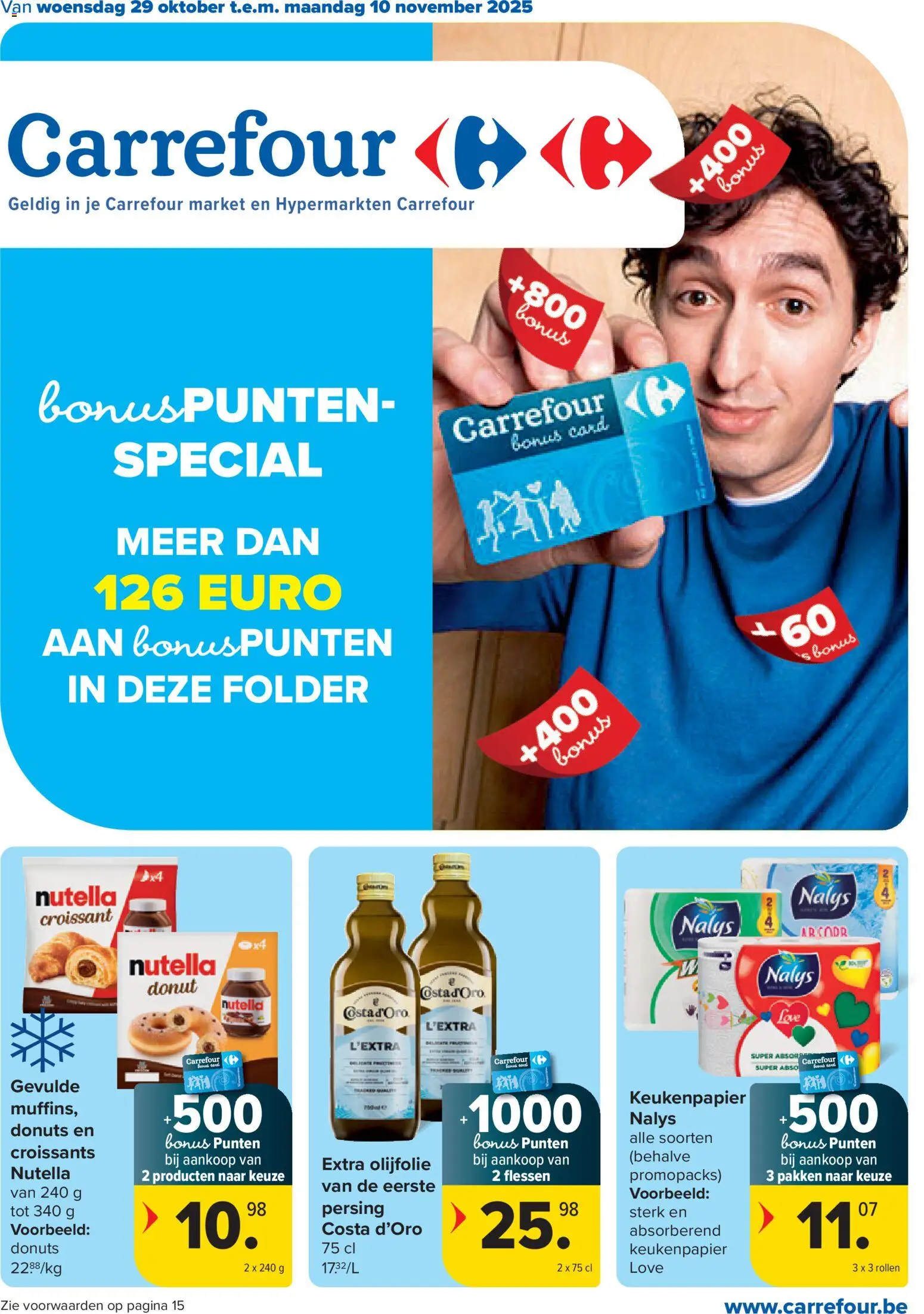 Carrefour shop Folder week 44 geldig vanaf 29/10/2025 - Paginanummer 1