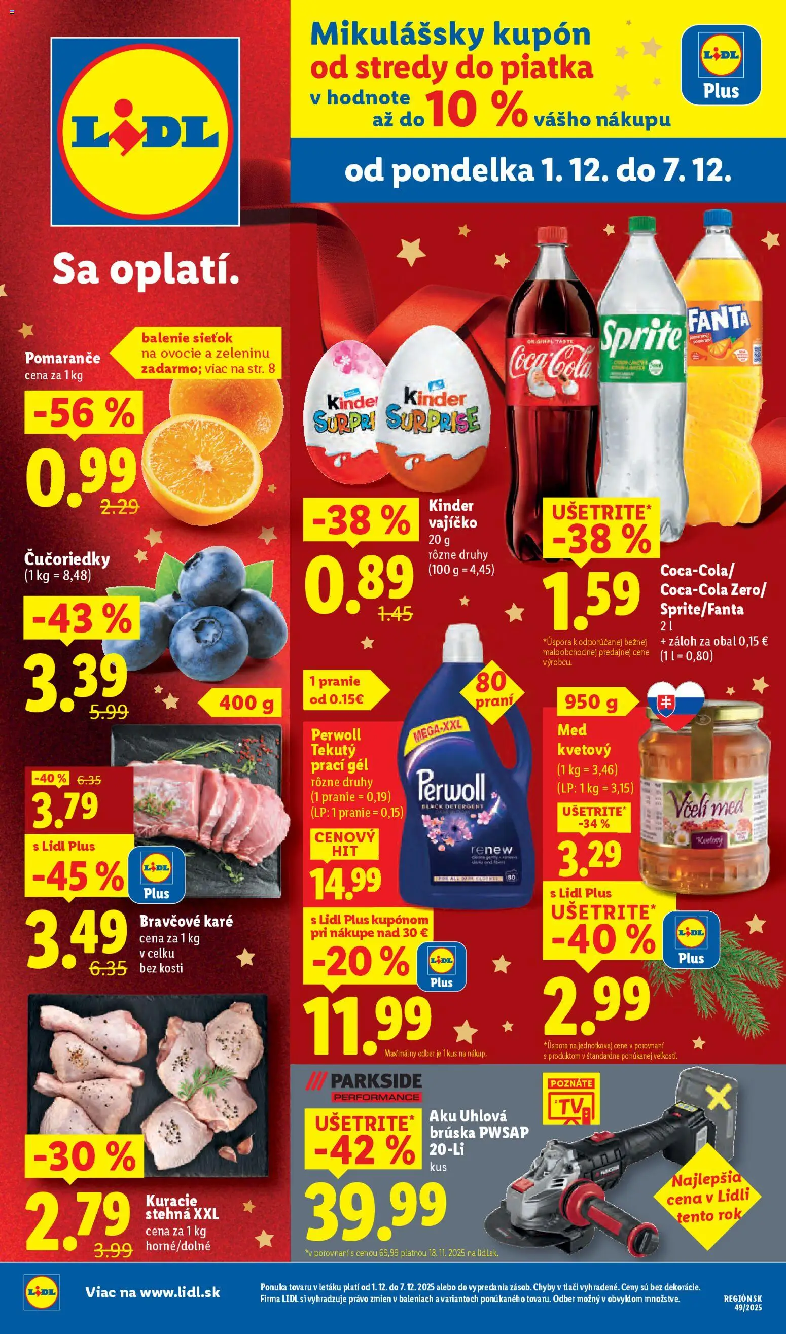 Náhľad Lidl letáku platného od 01.12.2025