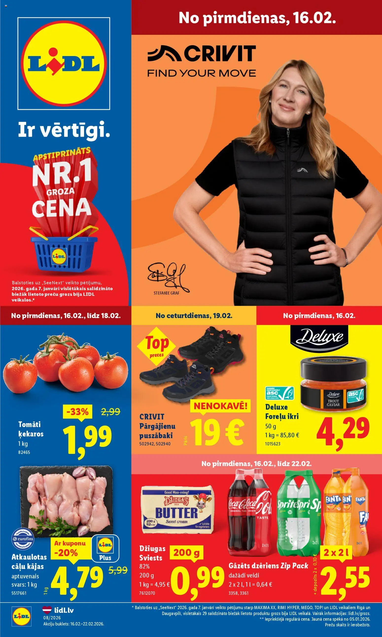 Skatīt Lidl akciju bukletu, derīgs no 16.02.2026.
