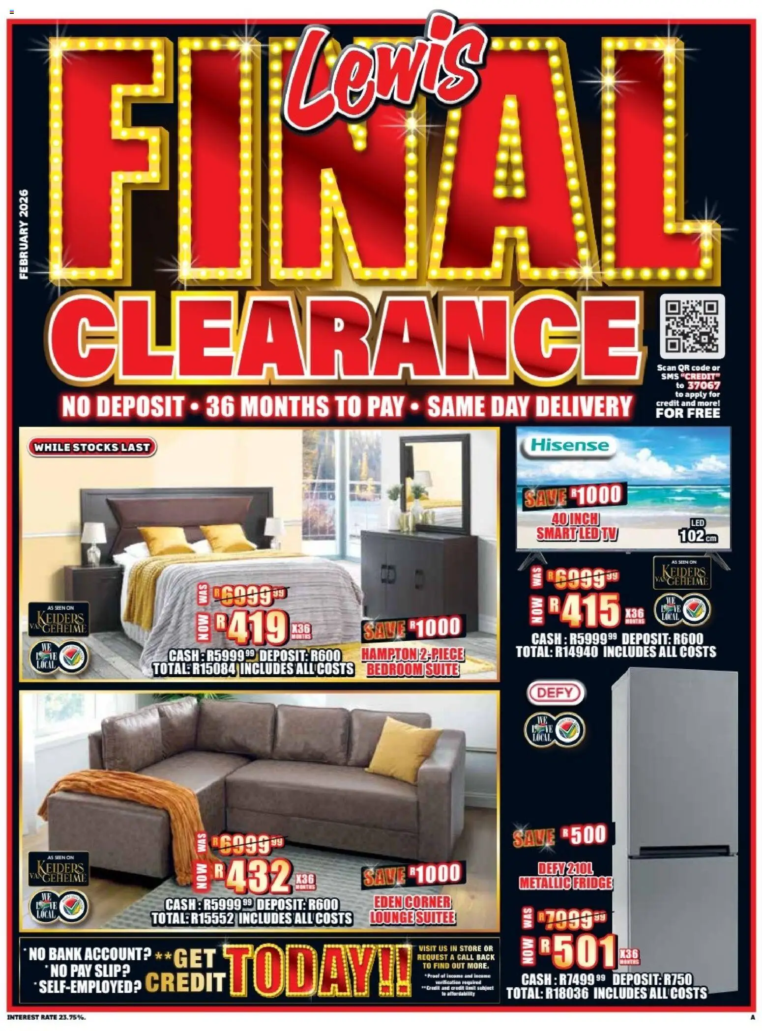 Preview of Lewis Stores flyer valid from 23/02/2026