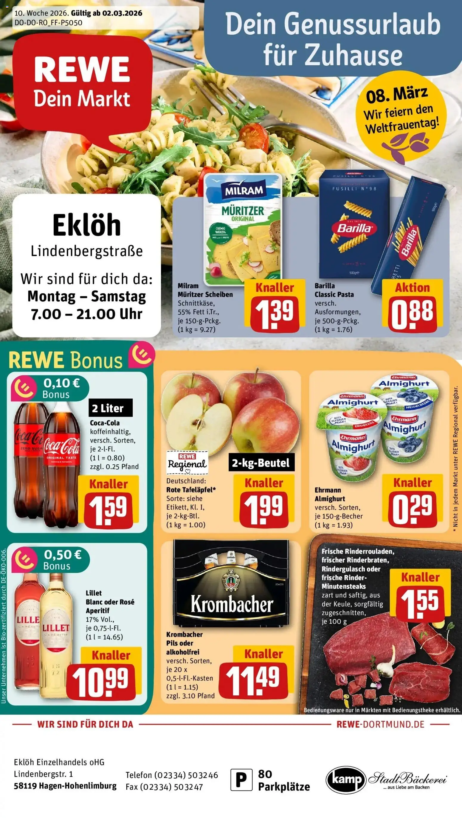 Vorschau von dem Prospekt des Geschäftes Rewe, gültig ab dem 02.03.2026
