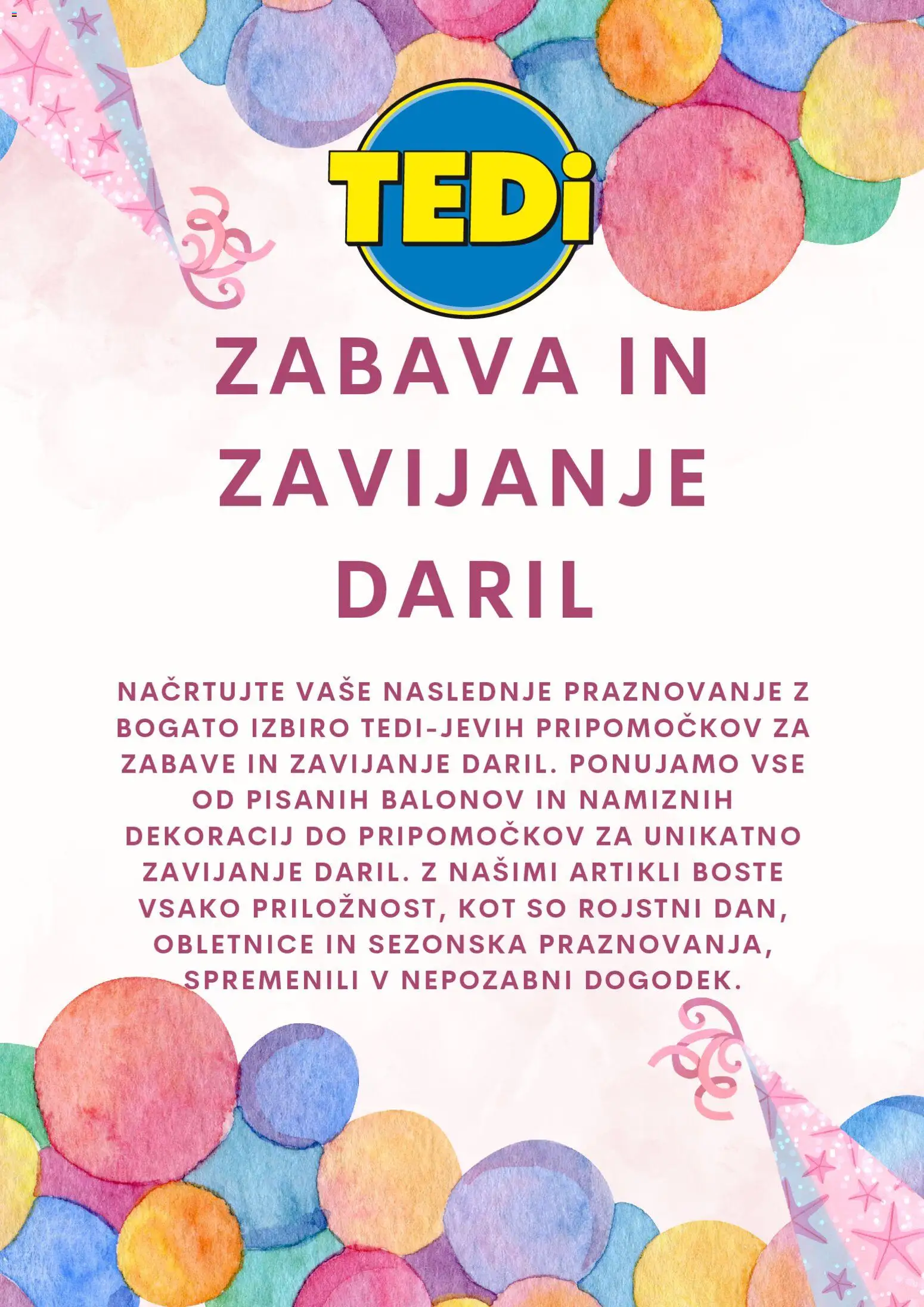 Predogled kataloga iz trgovine TEDi veljaven od 01.04.2026
