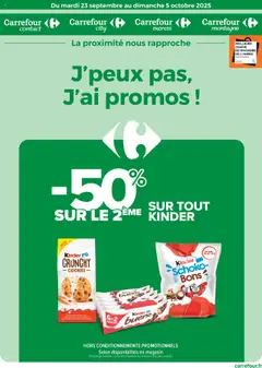 Prévisualisation de Catalogue j'peux pas, j'ai promos ! du magasin Carrefour City formulaire valide 23/09/2025