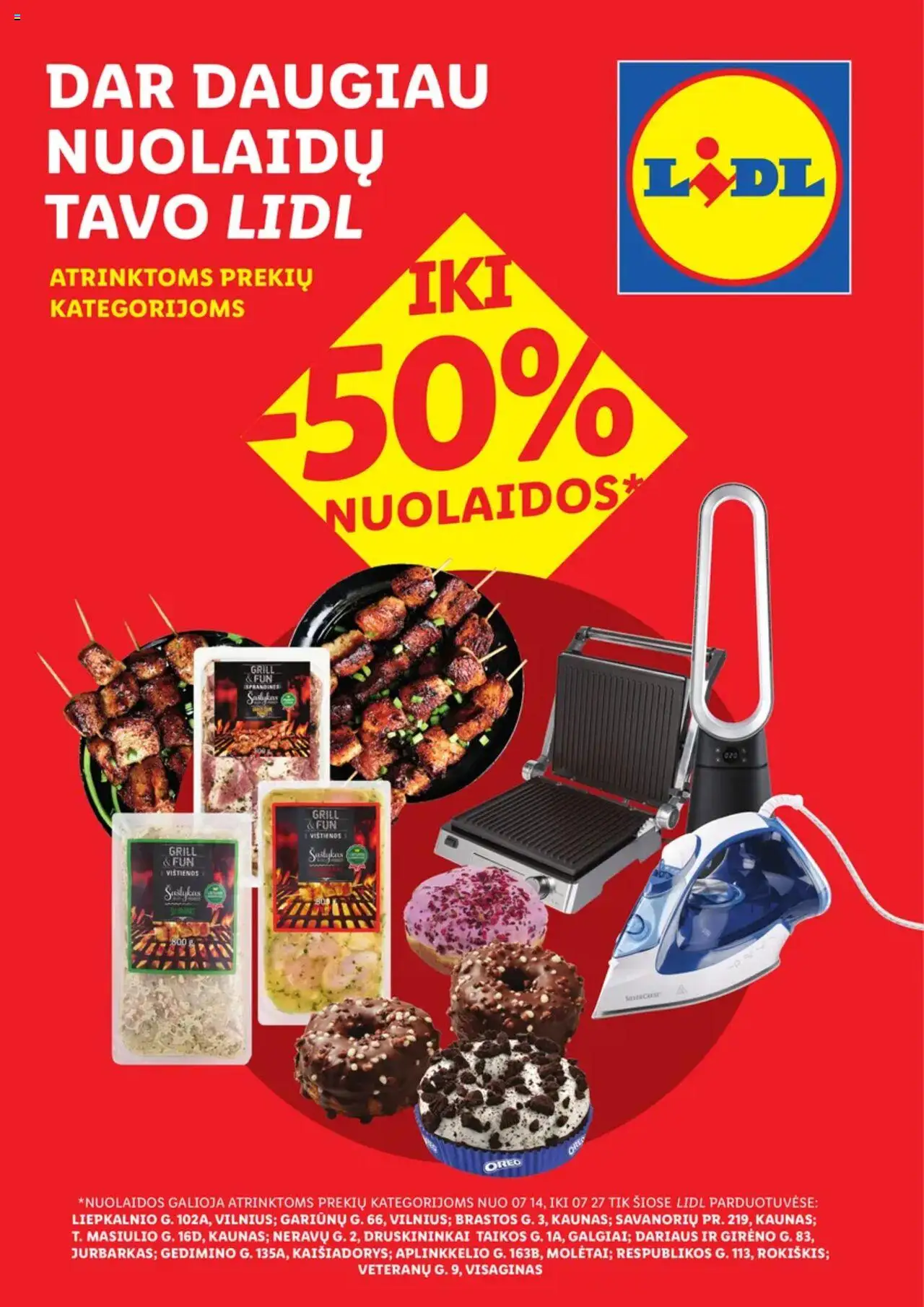 LIDL leidinys galioja nuo 2025.07.14 – puslapio numeris 1 - Vištienos