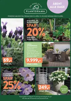 Eksempel på tilbudsavis Plantorama - Tilbudsavis fra butik Plantorama gyldig fra 10/04/2026
