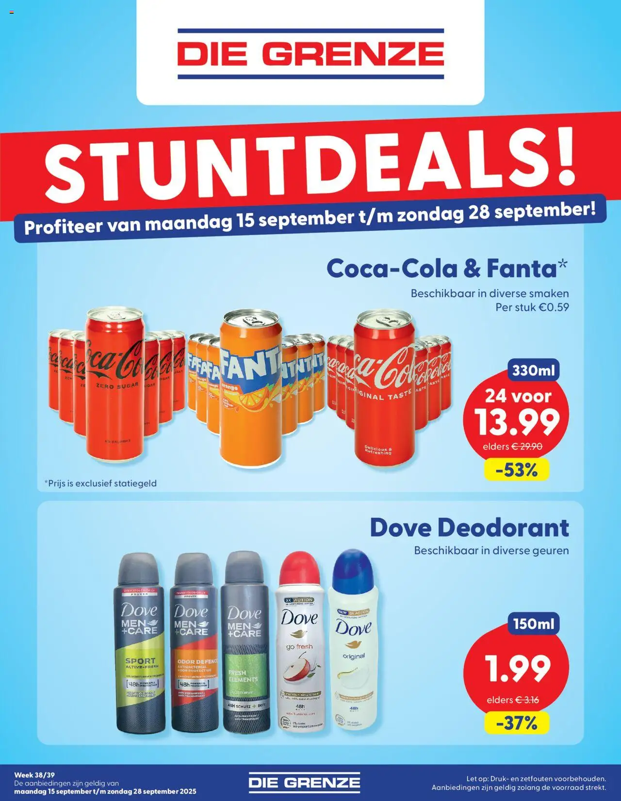 Die Grenze shop Folder week 38/39 geldig vanaf 15-09-2025 - Paginanummer 1