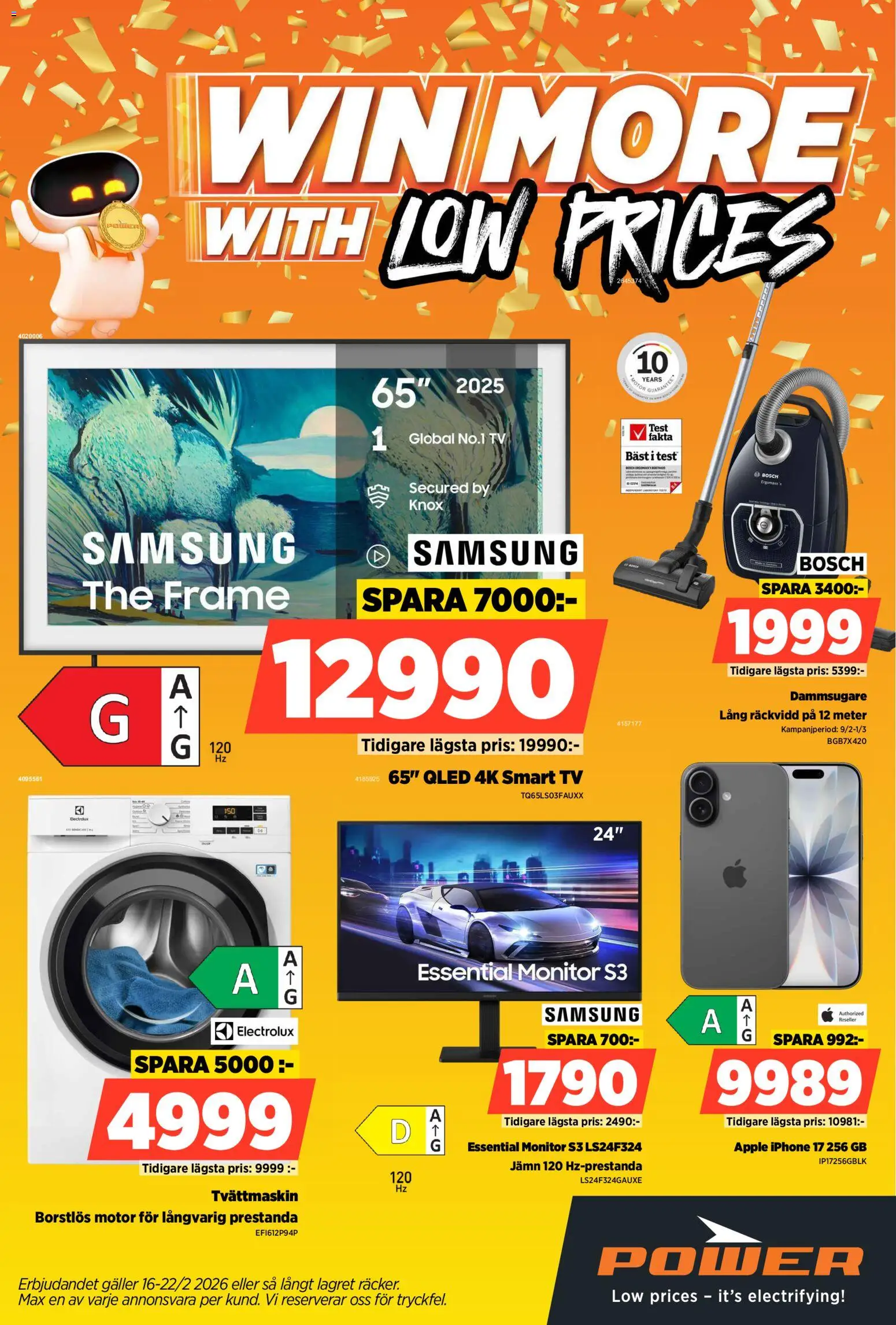 Förhandsgranska reklamblad Aktuella reklamblad Power från butik Power gäller från 16/02/2026