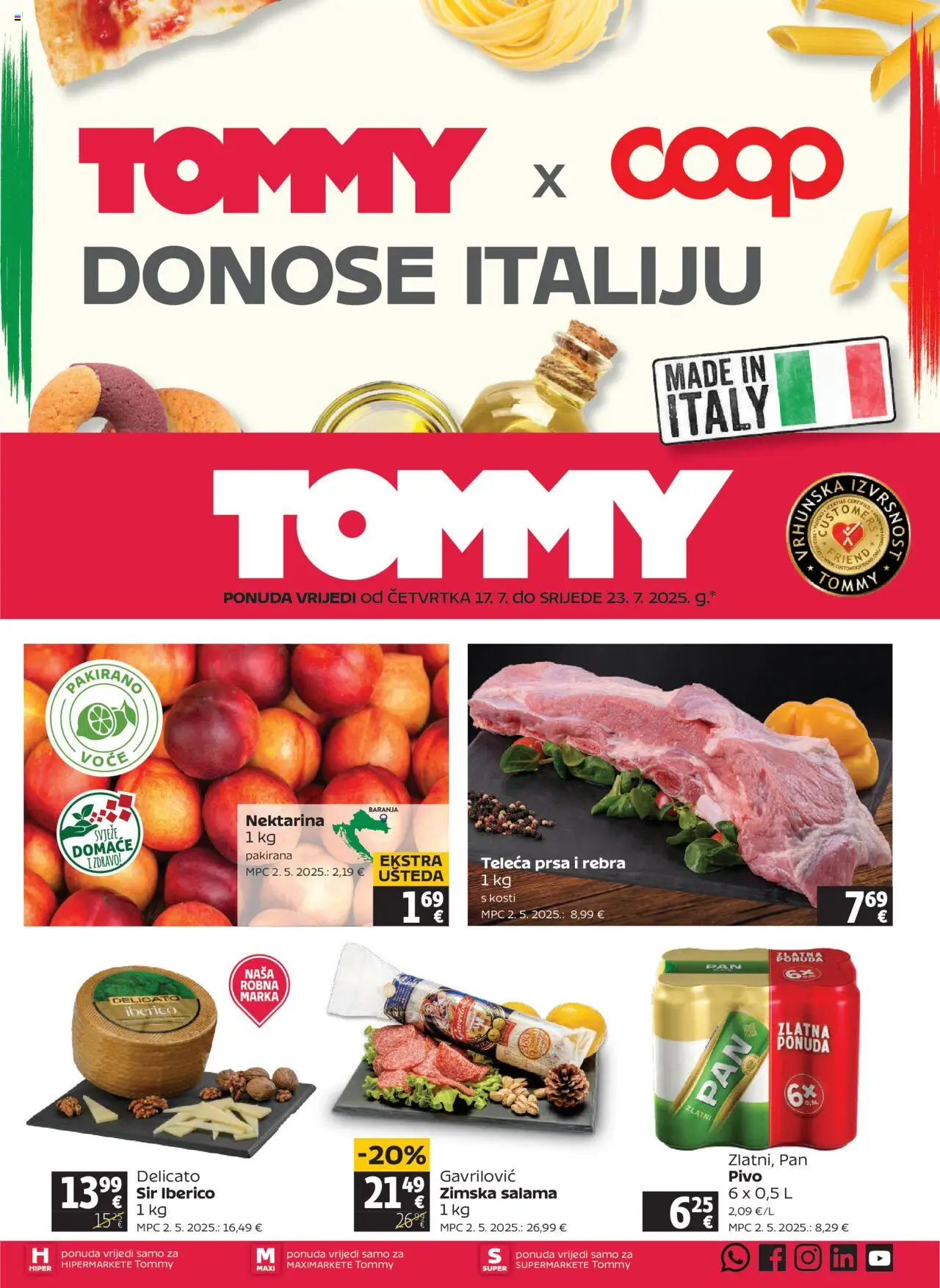 Tommy aktualni Katalog vrijedi od 17.07.2025 - tjedna akcija broj stranice 1