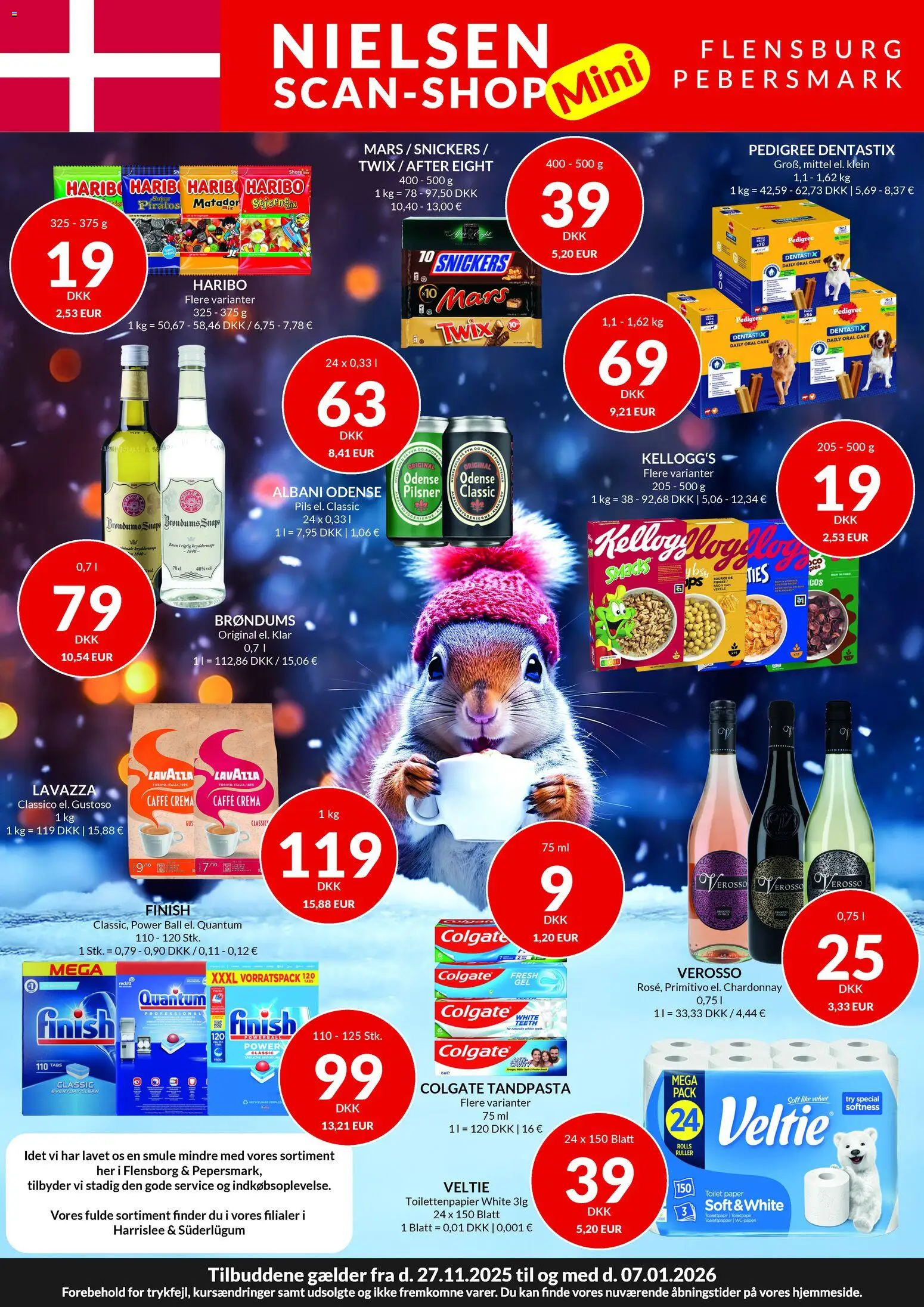 Eksempel på tilbudsavis MINI Tilbudsavis fra butik Nielsen Discount gyldig fra 27/11/2025