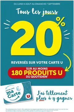 Prévisualisation de Ma sélection Carte U août du magasin Hyper U formulaire valide 04/08/2025