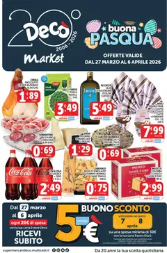 Anteprima dell'opuscolo Decò volantino Market Lazio dal negozio Decò valido da 27/03/2026