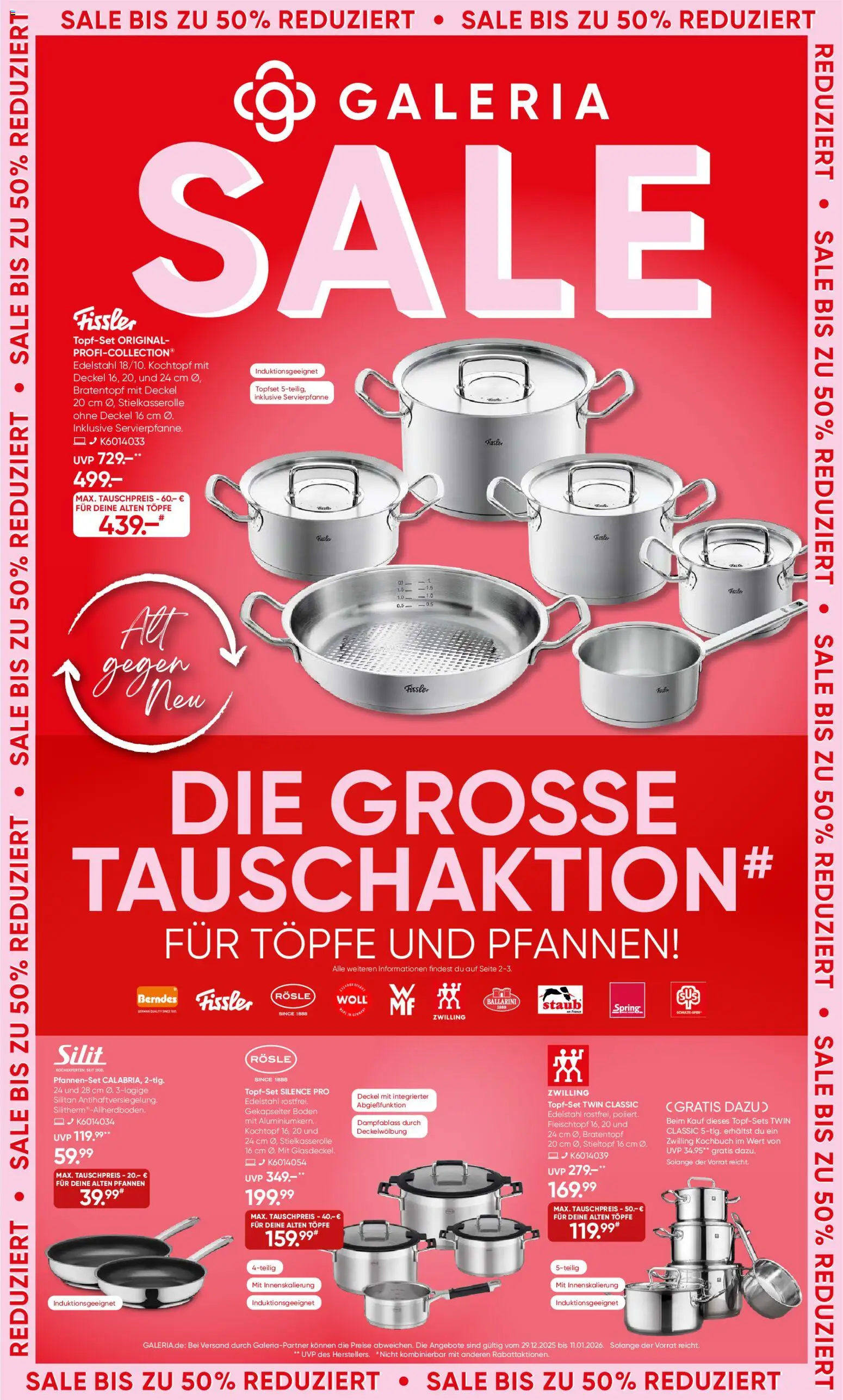 Vorschau von dem Prospekt des Geschäftes Galeria Karstadt Kaufhof, gültig ab dem 29.12.2025