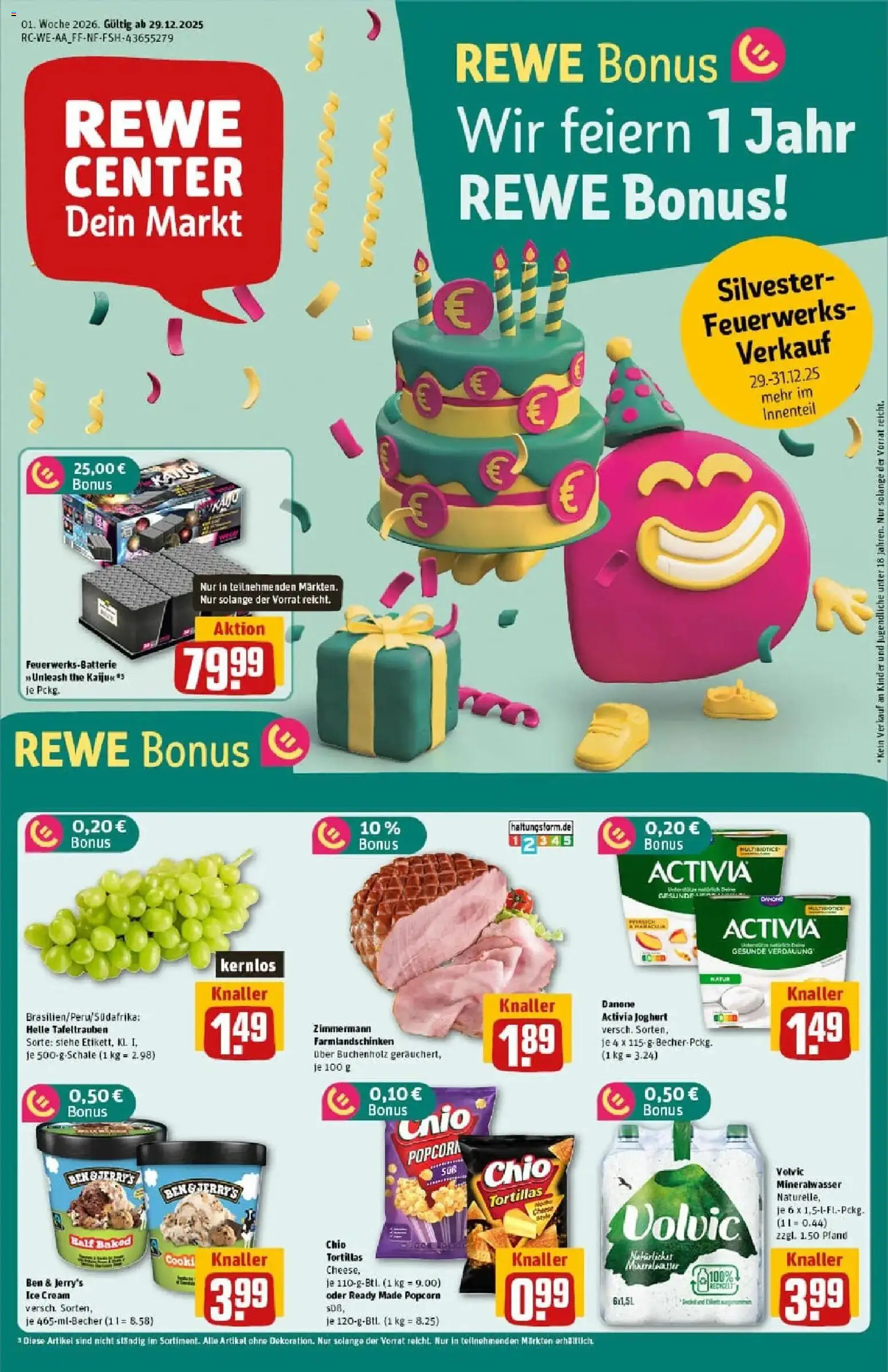 Vorschau von dem Prospekt des Geschäftes Rewe, gültig ab dem 29.12.2025