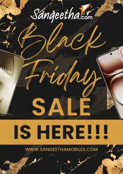 Preview of leaflet Black Friday from store Sangeetha Mobile is valid from 27/11/2025