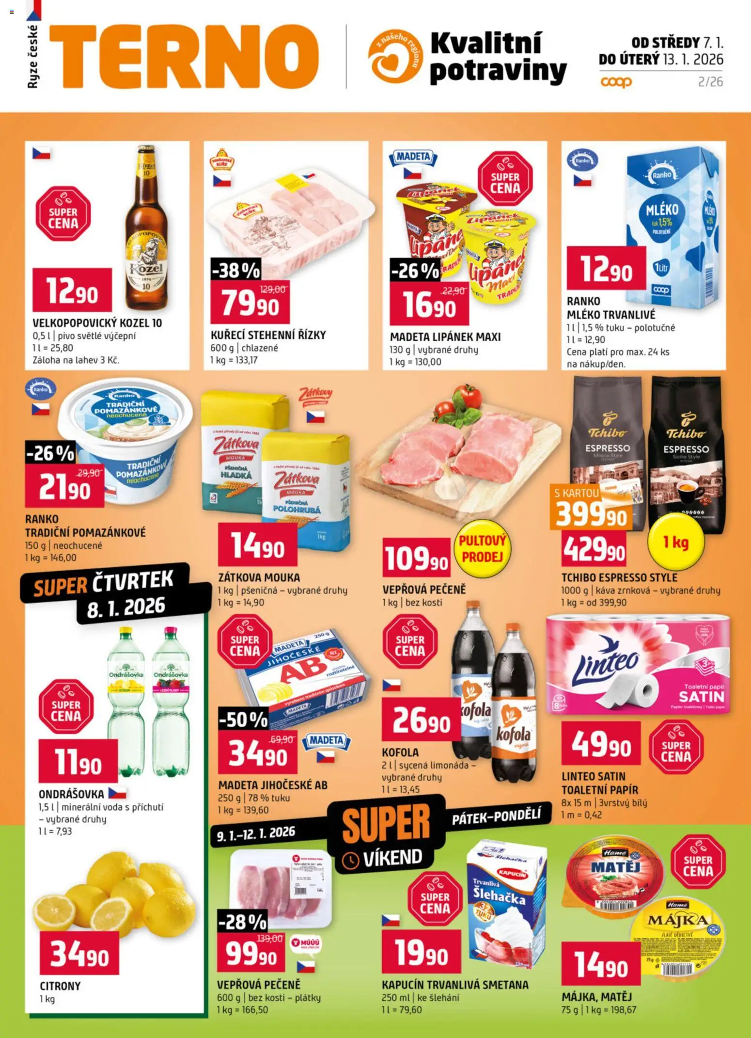 Náhled nabídky: Terno Leták - Blatná, Strakonice platný od 07.01.2026