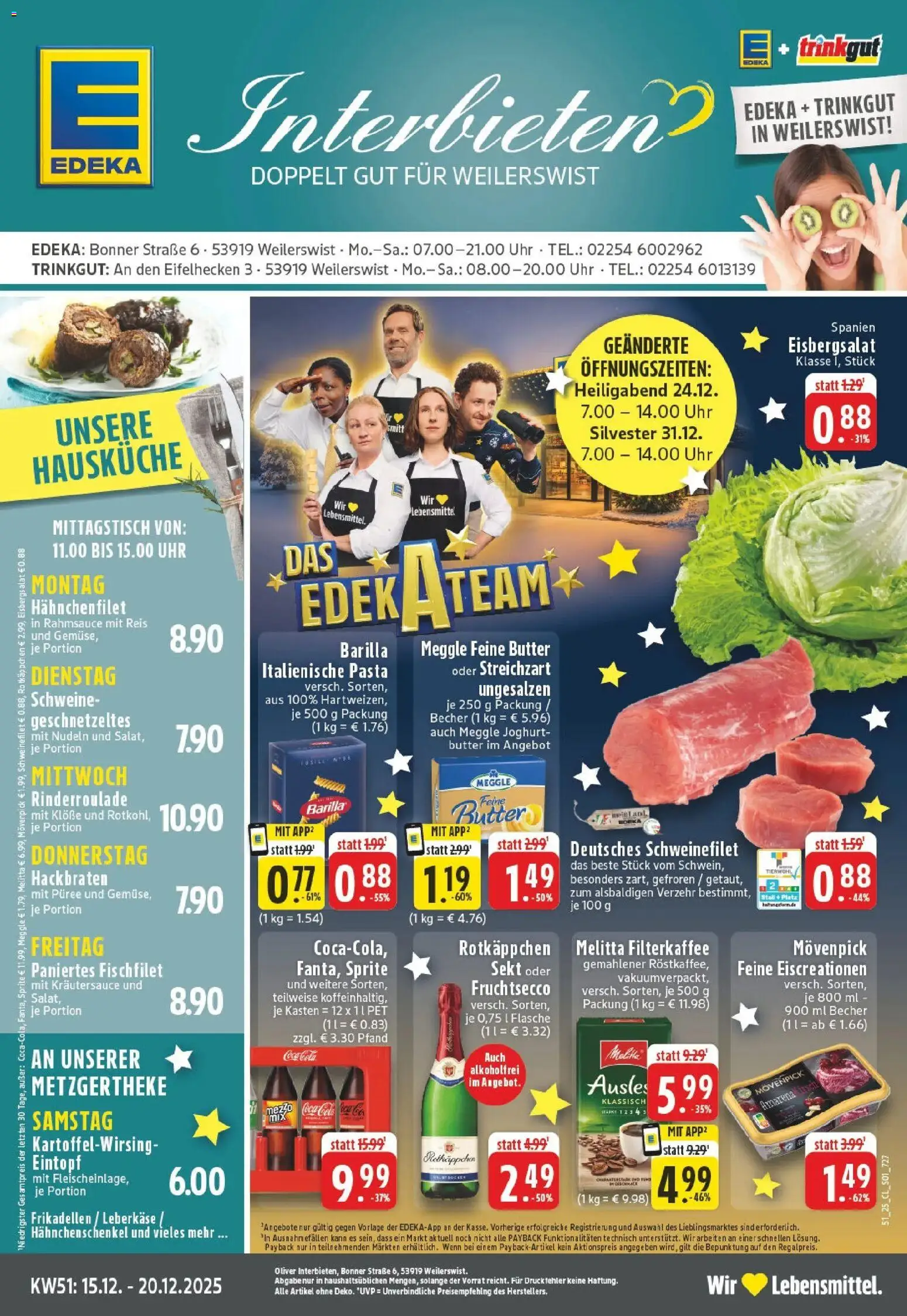 Vorschau von dem Prospekt des Geschäftes Edeka, gültig ab dem 15.12.2025