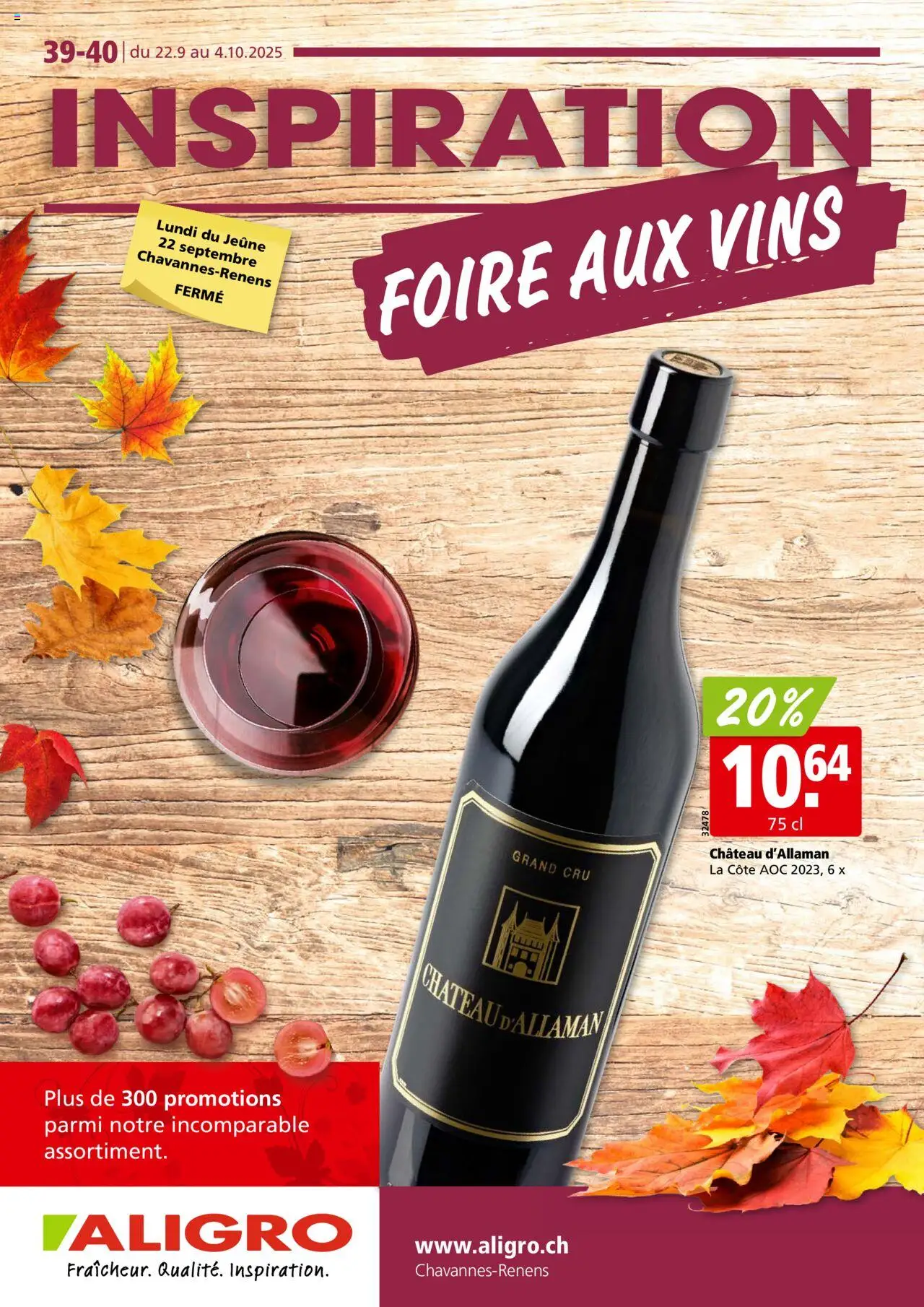 Aligro Aktionen Weinmesse FR ab 22.09.2025 - Seitennummer 1