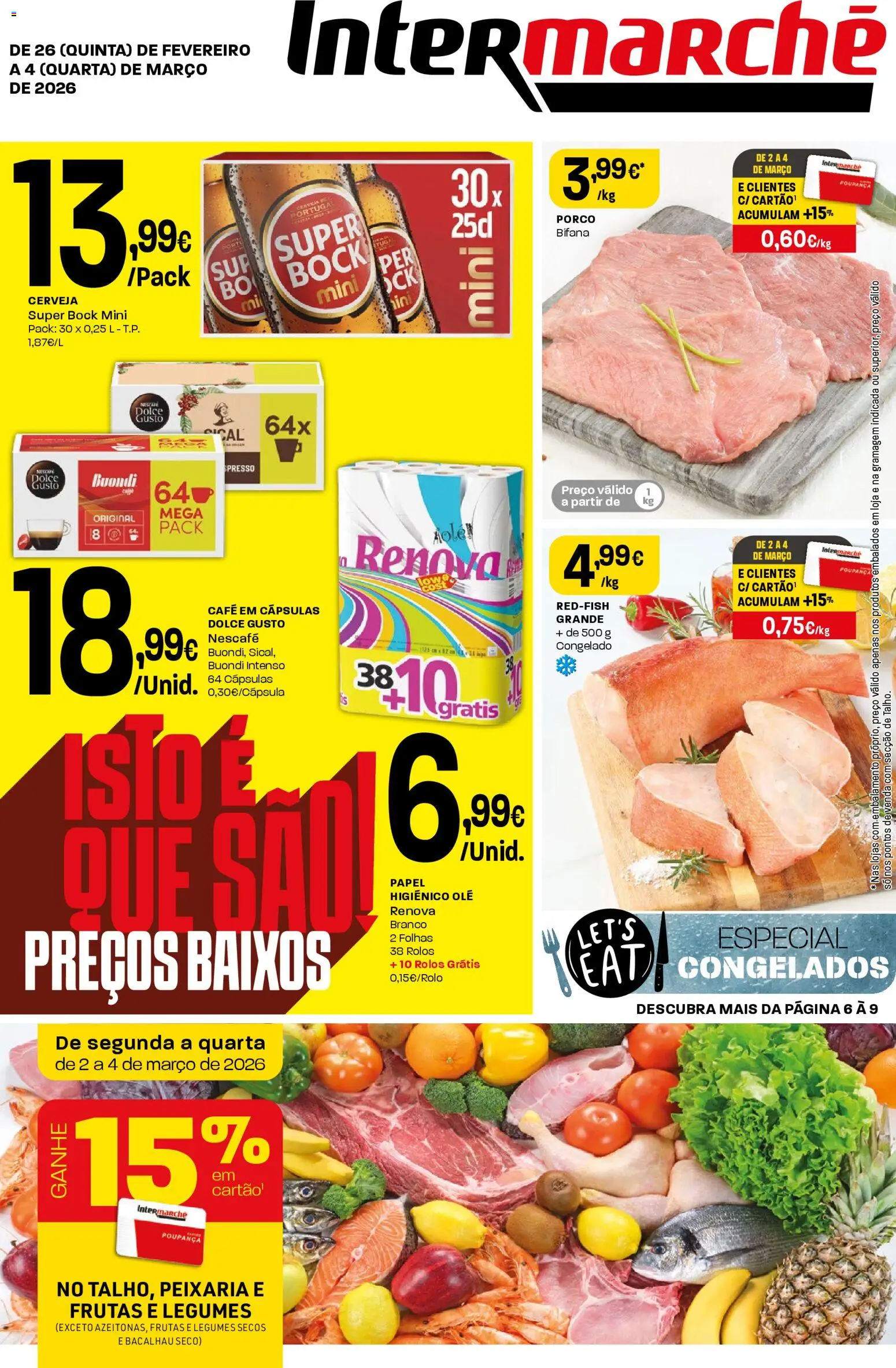 Pré-visualização do folheto da loja Intermarché válida a partir de 26/02/2026