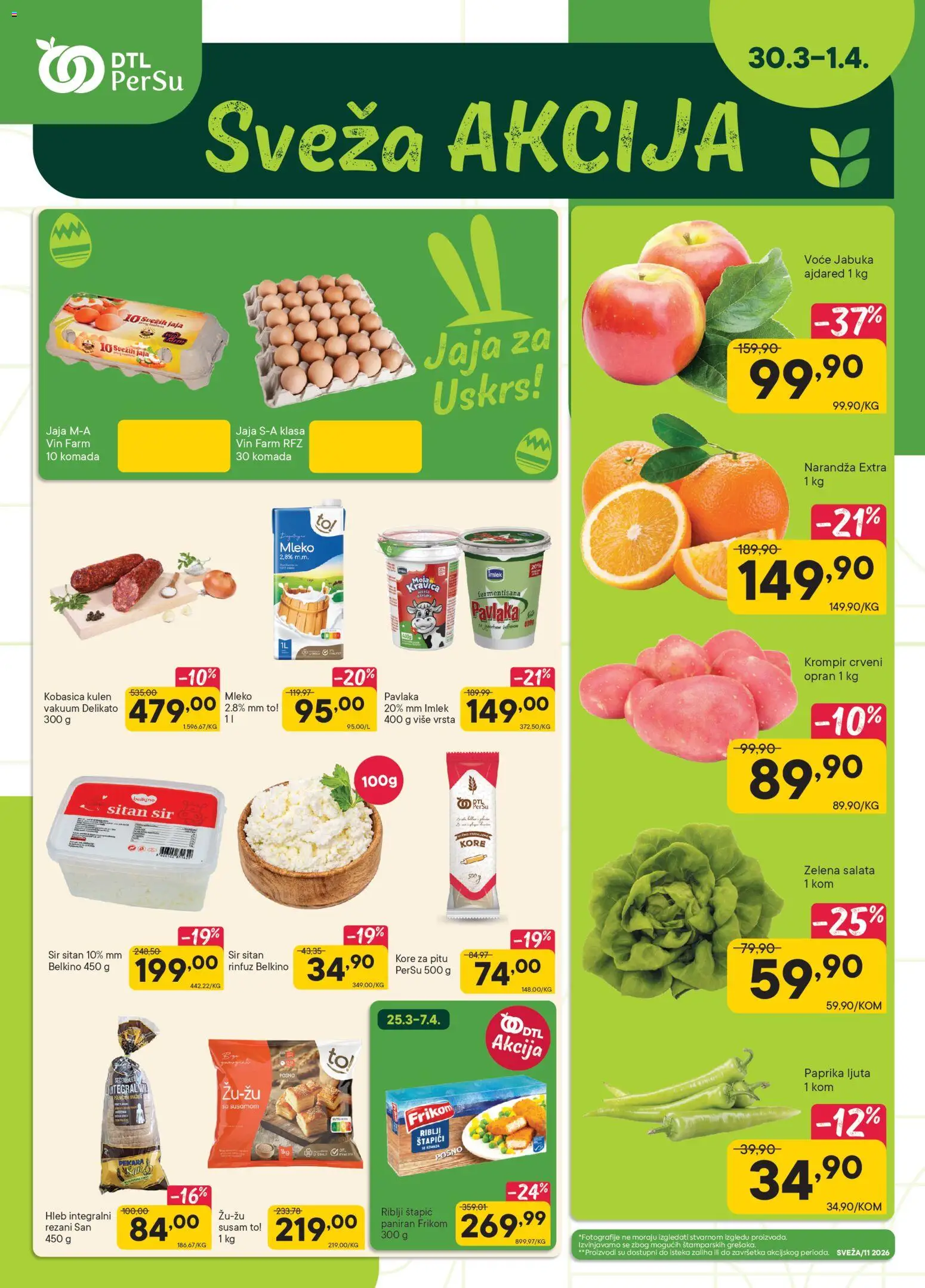 Pregled PerSu kataloga - važi od 30.03.2026