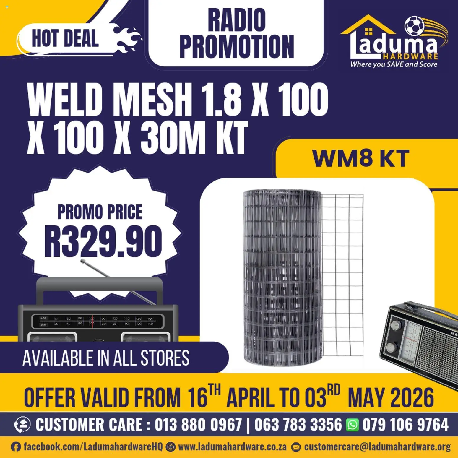 Preview of Laduma Hardware flyer valid from 16/04/2026