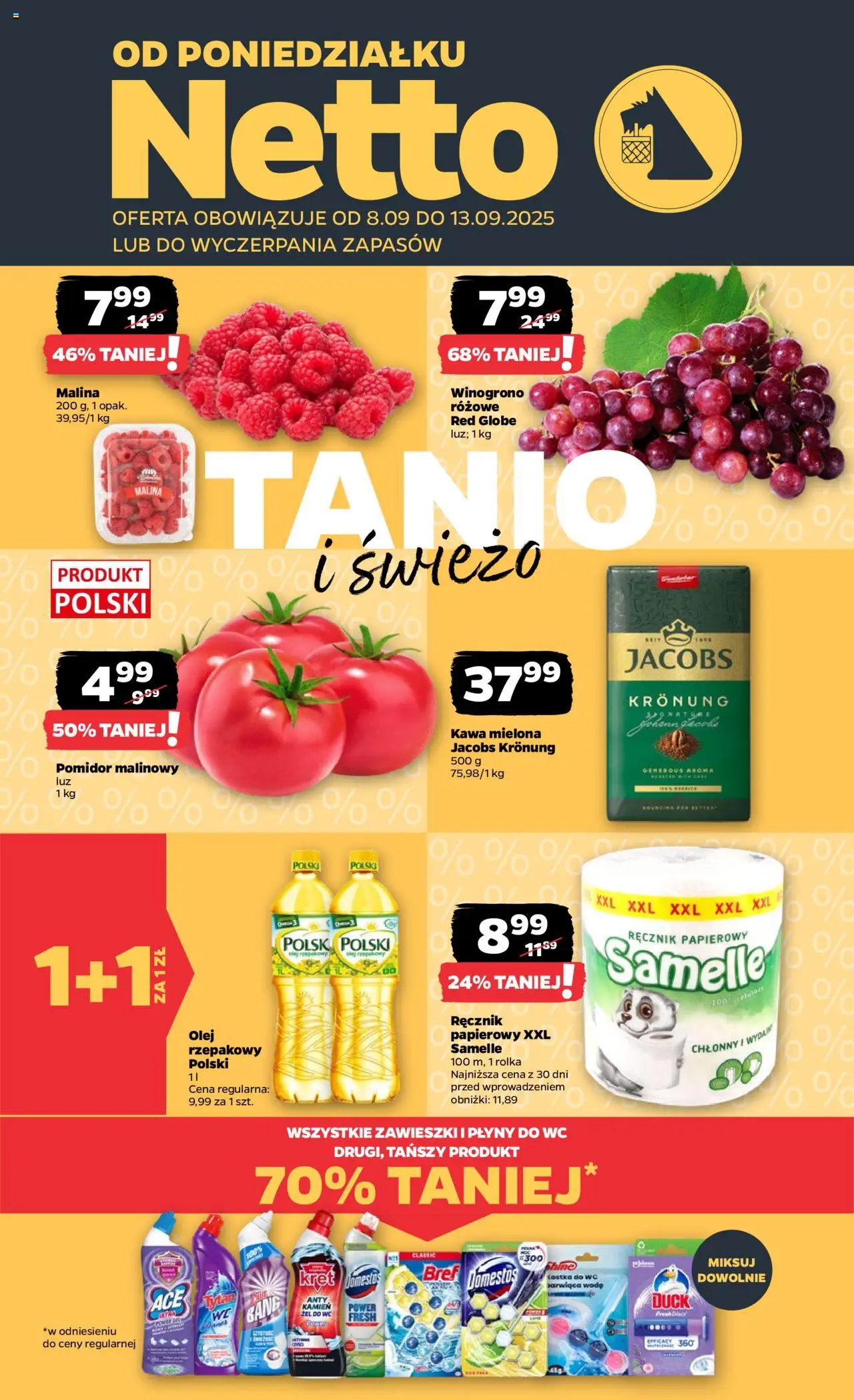 NETTO Gazetka spożywcza od 08.09.2025 - Nowa ulotka (PFD) - Numer strony 1