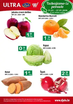 Pregled letka Trajanje akcije trgovine Djelo vrijedi od 21.01.2026