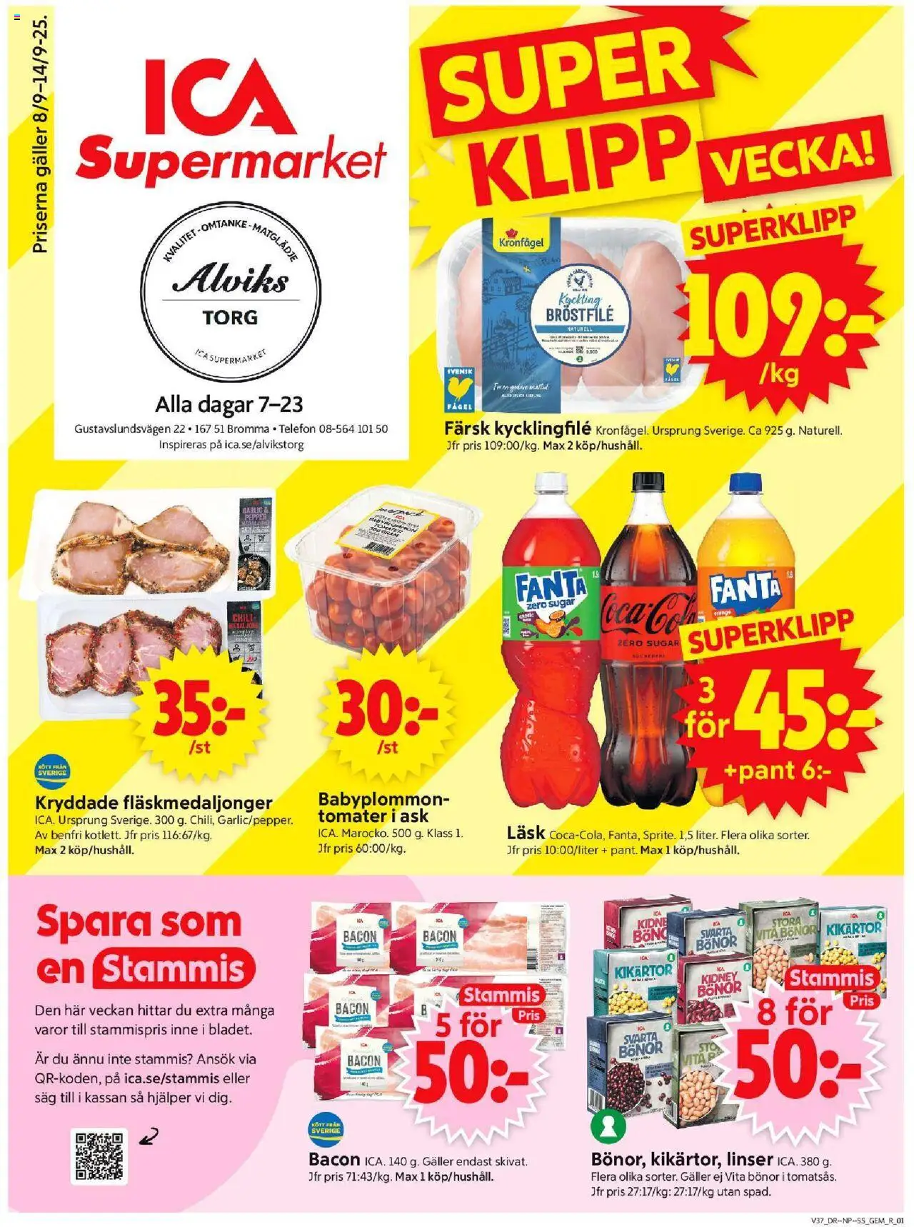 Bromma är giltig 08/09 2025 > Veckans Erbjudanden gäller från 08/09/2025 till 14/09/2025 sidnummer 1