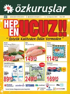 Özkuruşlar Katalog 11.08.2025 - Broşürünün önizlemesi
