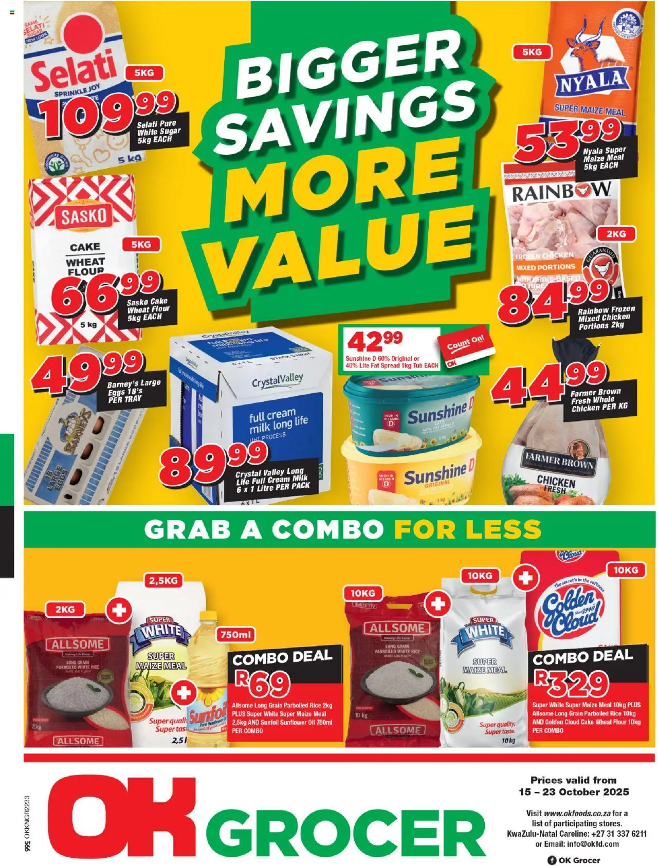 OK Foods Kwazulu Natal - OK Grocer from 15/10 - 23/10/2025 > Promotions