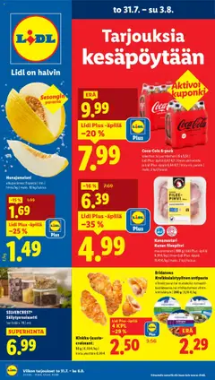 Kaupan Lidl Tarjoukset esikatselu, voimassa 31/07/2025