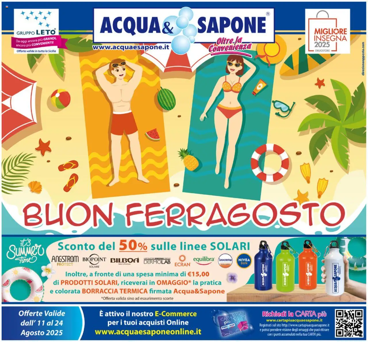 Volantino Acqua e Sapone valido da 11/08/2025 numero di pagina 1